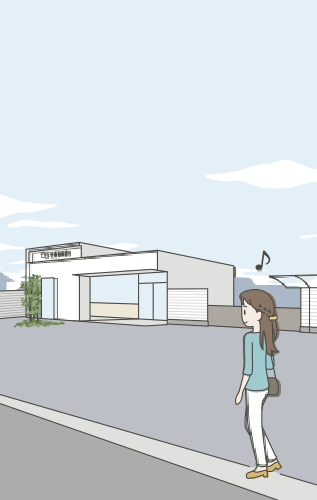 [イラスト]気軽に行ける町の歯医者さん